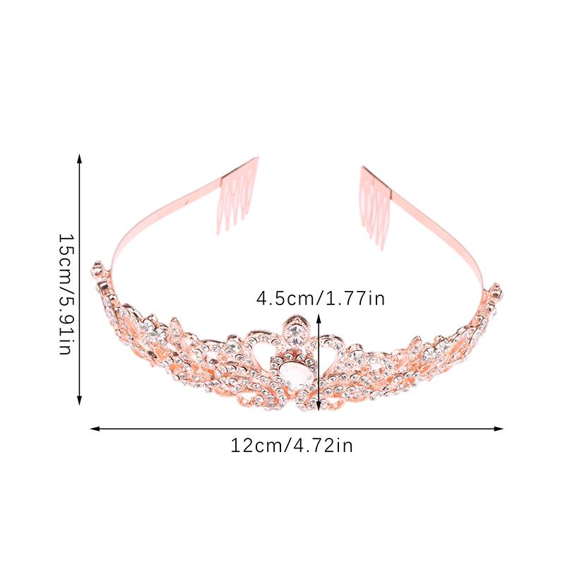 Crowns And Tiaras With Comb Headband For Girl Women Princess Birthday Party Wedding Prom Bridal Christmas Party Gifts