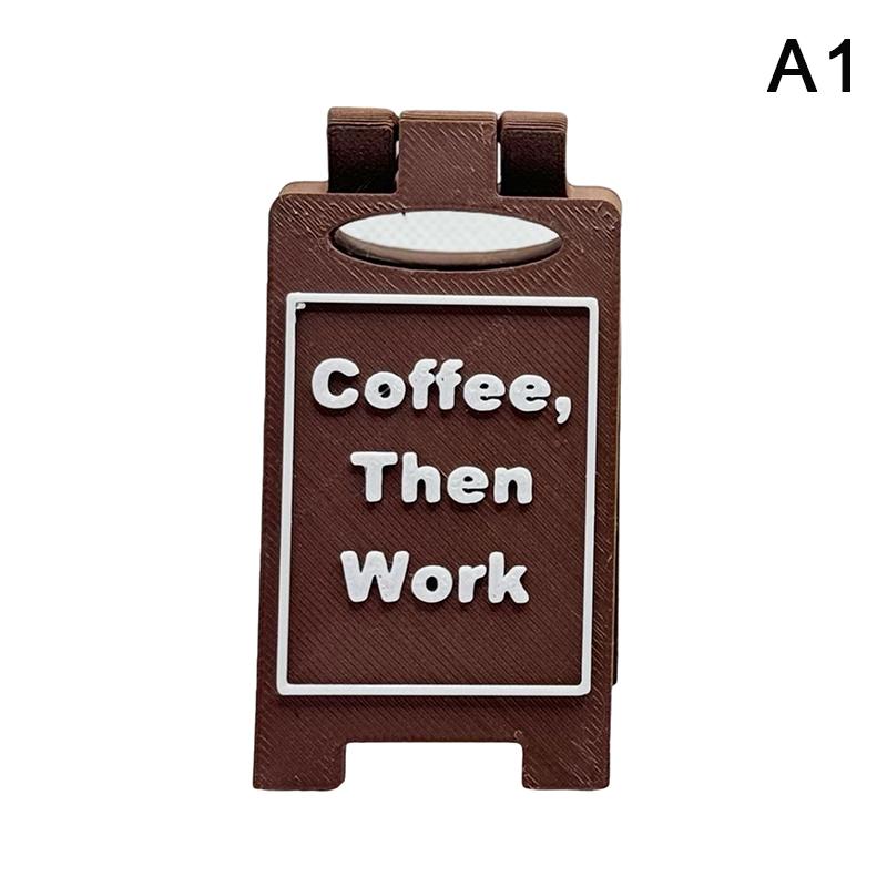 Humorous Office Desk Sign-"Coffee,Then Work" "Busy" Home Office Desktop Decoration Unisex Colleague Gift, Multi-Functional