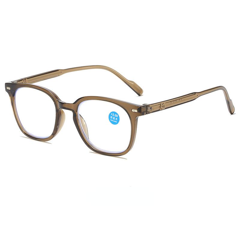 New Fashion Large Frame Anti Blue Light Reading Glasses Men Women High-definition Eyewear 0+1.0+1.5+2.0+4.0