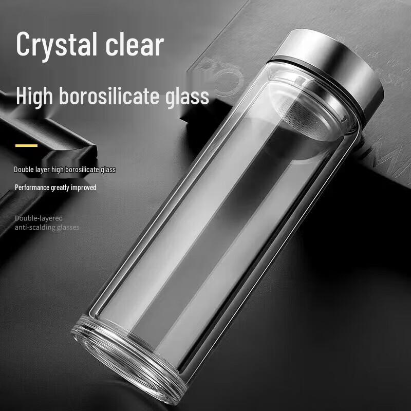 

Chujianhuan Double Wall Glass Tea Infuser Mug
