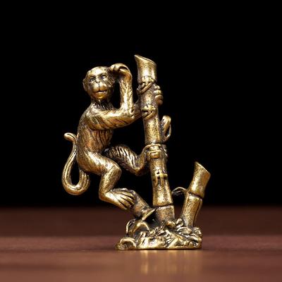 Elegant Zodiac Birth Year Brass Monkey Ornament - Handmade Step-by-Step Guide Desktop Decoration Gift