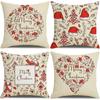 Christmas Pillowcase Combination Multi-patterned Cushion Party Festive Sofa Living Room Pillowcase Pillowcase