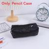 Cute Korean Style Polyester Pencil Bag With Spacious Storage For Students