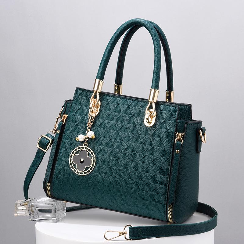 Borsa tote alla moda in rilievo da donna 2025: Borsa a tracolla casual di grande capacità