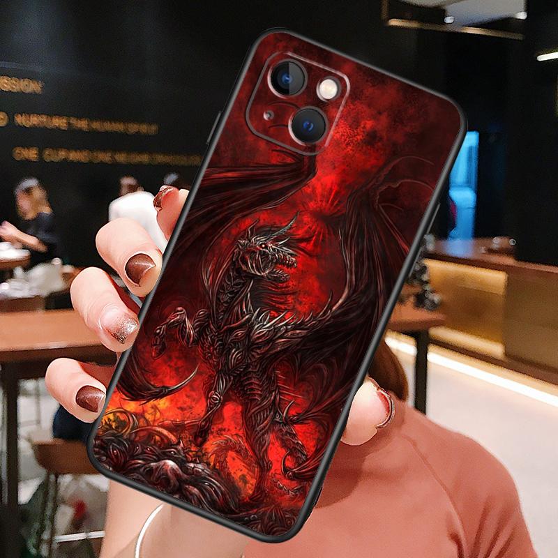 Legendary Dragon Phone Case For iPhone 16 Pro Max 15 14 12 11 13 Pro Max Plus 12 13 Mini XR 16e Funda Silione Cover