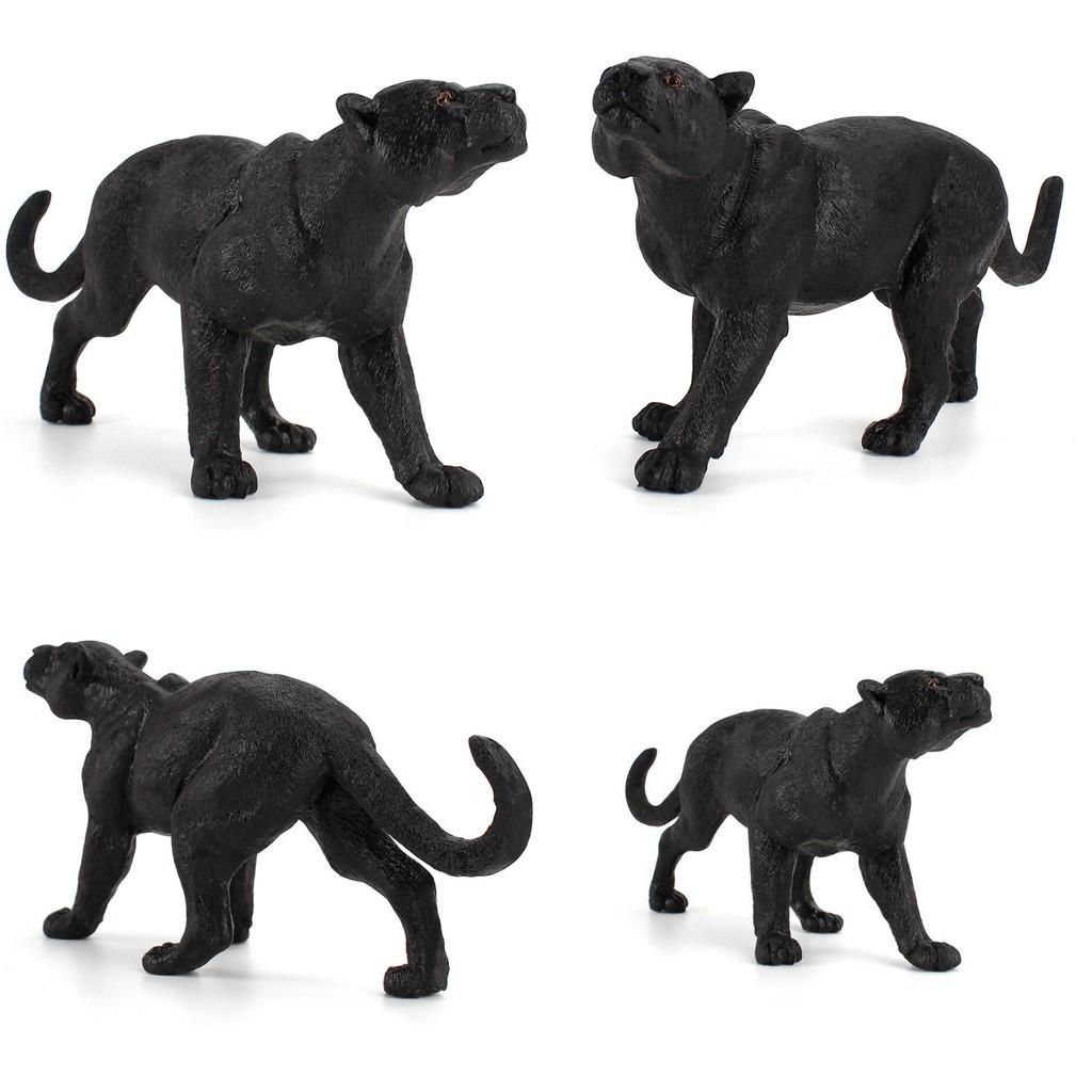 Figurine Animalière Pvc Panthère Noire avec Design Authentique pour les Passionnés de Nature