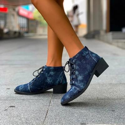 Fashion 2024 High Quality Women's Shoes Front Lace-up Women's Boots Fashion Pointed Toe Modern Boots Women New Plus Size Women's Boots