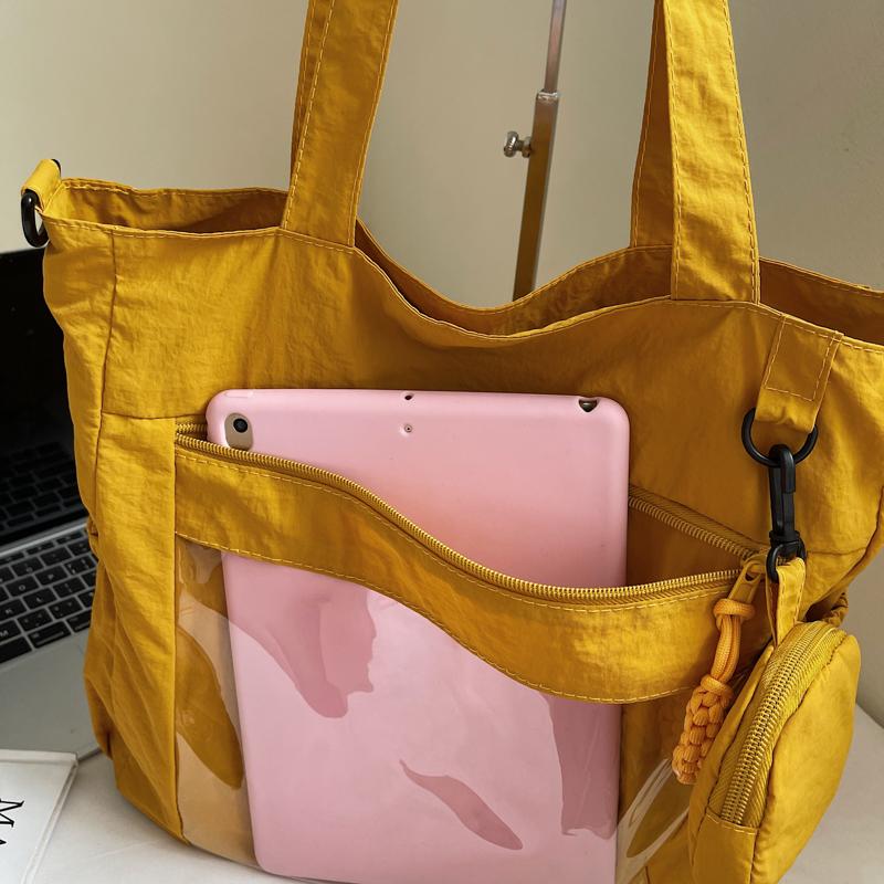 Student Book Bag Lightweight Shoulder Bag Women's Commuter Tote Bag Large Capacity Crossbody Bag