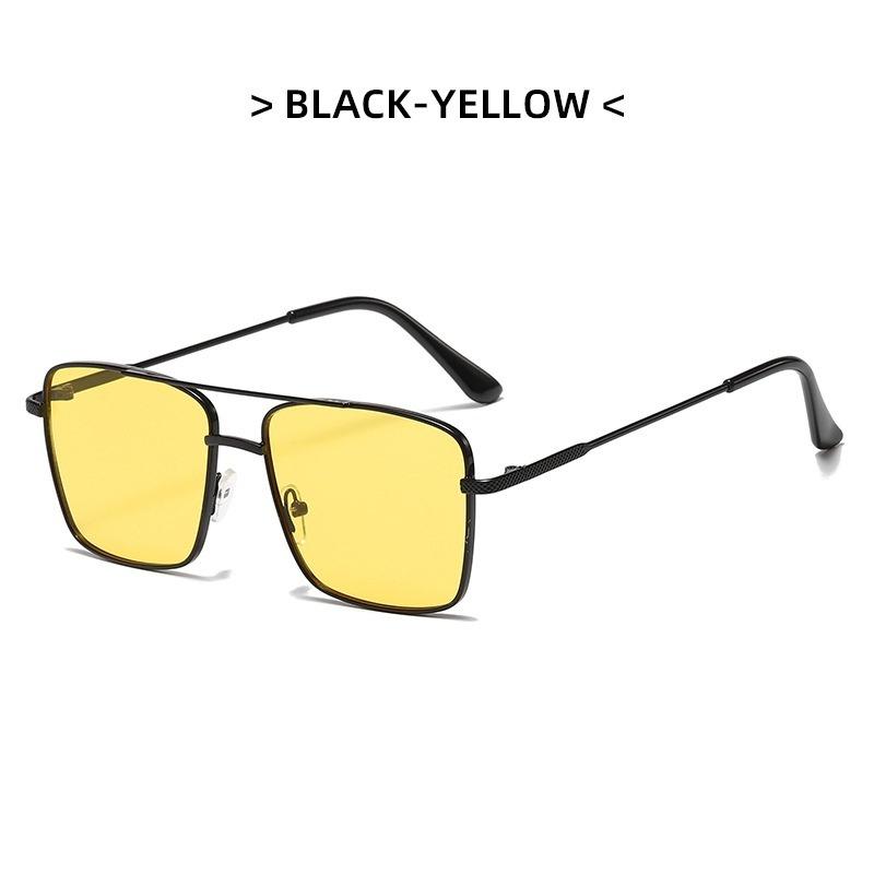 Fashion Retro Sunglasses Double Bridge Metal Sunglasses Ins Personality Irregular Net Red Sunglasses
