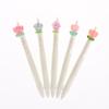 5/10Pcs Cute Sweet Tulip Flower Gel Pens Quick-Dry Ballpoint Pens 0.5Mm Black Ink Pen Office School Stationery Supplies