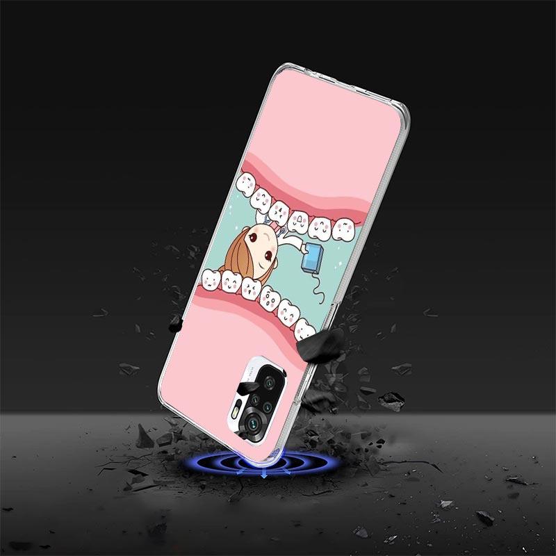 Wisdom Teeth Dentist Tooth Case Phone Cover for Xiaomi Redmi Note 14 13 12S 12 11S 11 11T 11E 10S 10 Pro Plus 5G Trend Fundas No