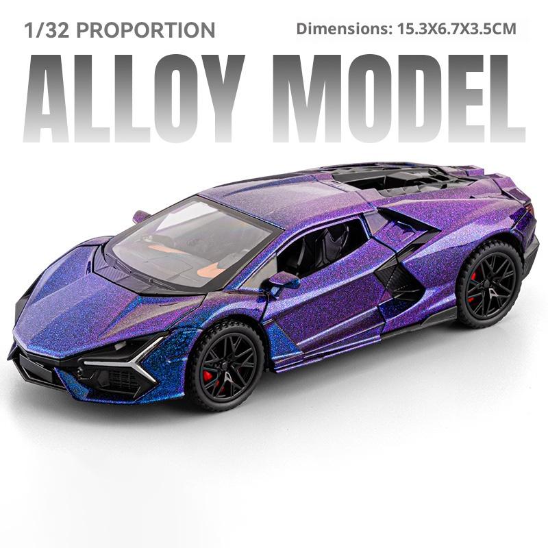 1:32 Lambor Revuelto Car Model Pull Back Acousto-optic Alloy Discast Metal Toys Car Goods Model for Children Boys