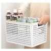 Storage Bin Plastic Basket Desktop Snack Toy Organizer Storage Box with Handle for Pantry Kitchen Bathroom Cabinet