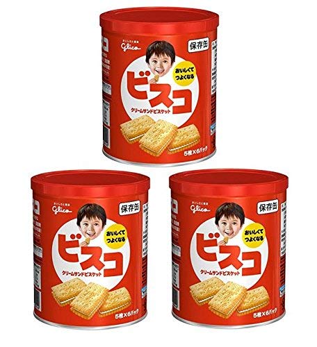 

Банки для хранения Ezaki Glico Bisco 30 шт. x 3 банки [Оптовая закупка]