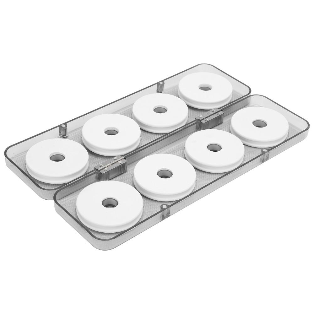8PCS EVA Fishing Wire Winder ID 1.8cm Fishing Line Storage Holder Fishing Line Spool  Snell Leader