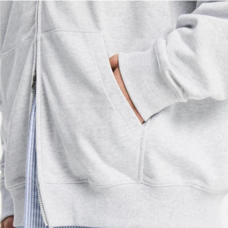 New Balance Hooded Zip Up Semi Overfit Nbmde11113 16