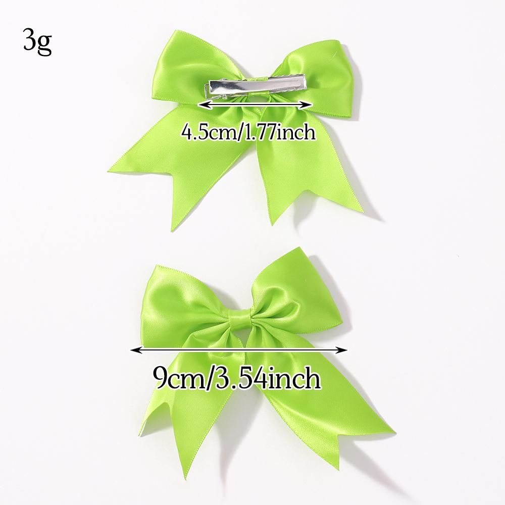 40pcs Random Color Lovely Big Bow Hair Clips for Kids Girls Handmade Hairpins Barrettes Headwear Hair Accessories