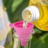 Kitchen Funnel Food-Grade Silicone Foldable Funnel Easy To Clean Collapsible Kitchen Funnel Bottles Vials Perfume Container