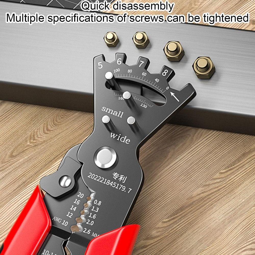 Crimping Cutting Wire Stripper Pressing Cable Cable Stripping Pliers Crimping Pliers  Household