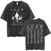 Imagine Dragons Loom World Tour 2025 Washed T Shirt Rock Band Hip Hop T-shirts Men Women Cotton Casual Short Sleeve T-shirt Tops