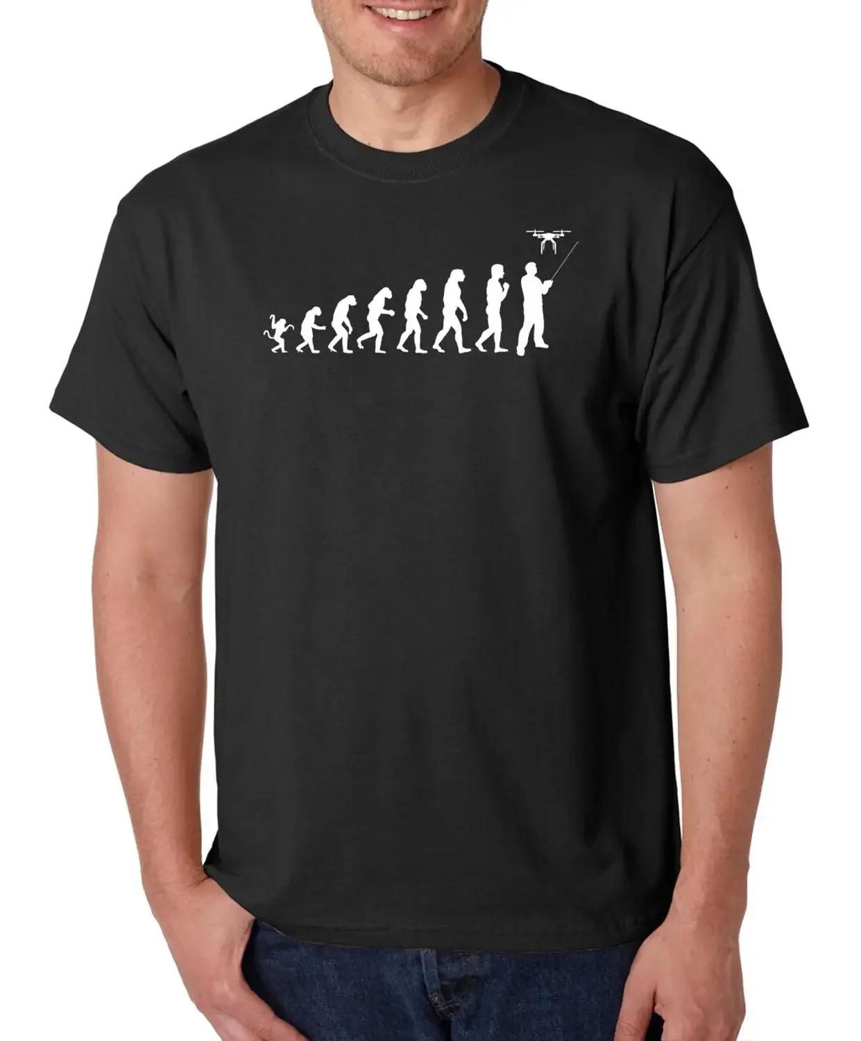 EVOLUTION DRONE PILOT funny uav quadcopter phantom plane aviation tee TShirt S