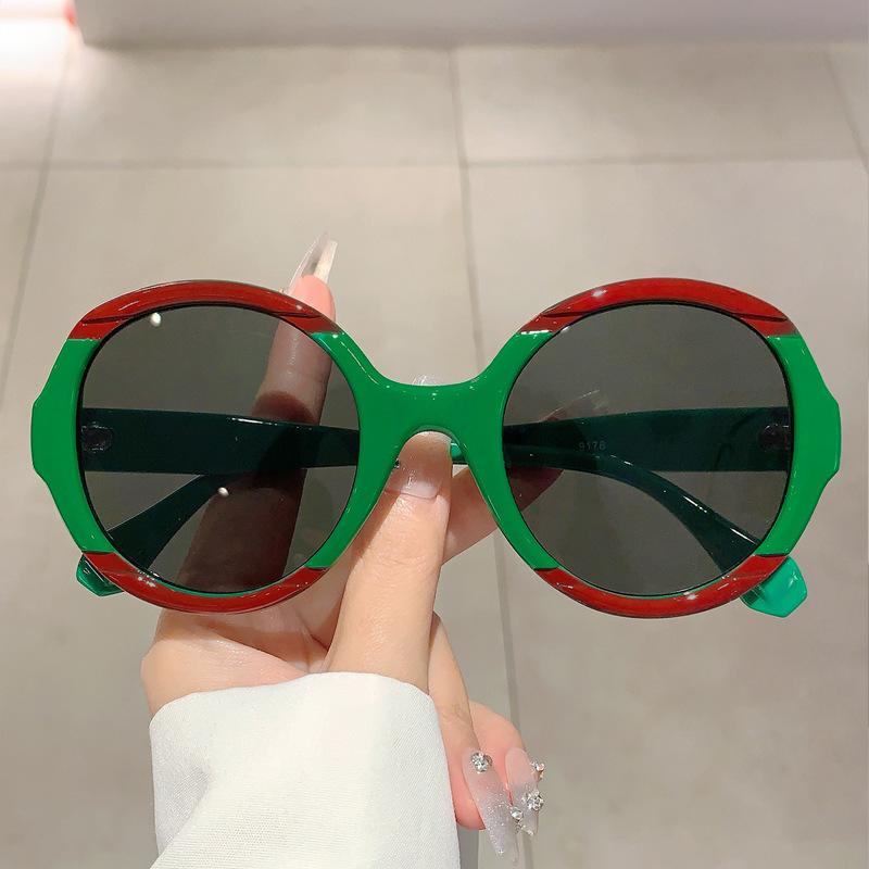 Oversized Round Vintage Sunglasses Women Men Luxury Designer Sun Glasses Big Frame Punk Shades UV400 Outdoor