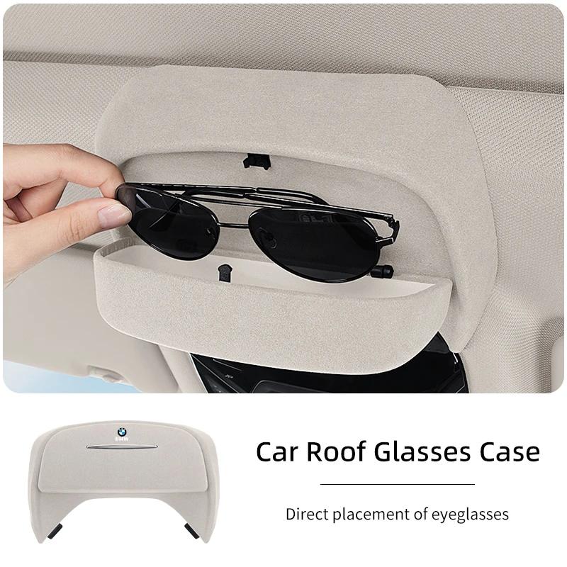 2025 Horký úložný box na brýle na střechu interiéru auta Pouzdro na sluneční brýle Příslušenství Pro BMW řady 1 3 5 7 X3 X4 X5 X6 X7 F30 F34 F52 G05