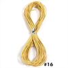10 yardas Cuerda Redonda de Cuero Diámetro 1.5mm Cordón de Cuero Genuino de Colores Accesorios de Ropa DIY Artesanía en Cuero Materiales Hechos a Mano
