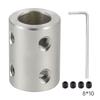 Stiv akselkobling Motorkobling Koblingshylse 5mm/8mm/10mm #45 Stål Sølv for 3D-skriver / RC-robot / Bilmodellaksel / DIY-koder