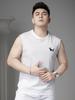European Goods Fashion Brand Badge round Neck Vest Men's Summer Casual Waistcoat Outer Wear Sports Undershirt Men's Sleeveless T-shirt
