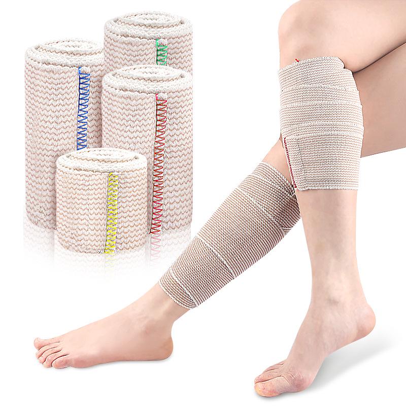 Herringbone Sports Compression & Fixation Elastic Bandage - Breathable Magic Stick Design