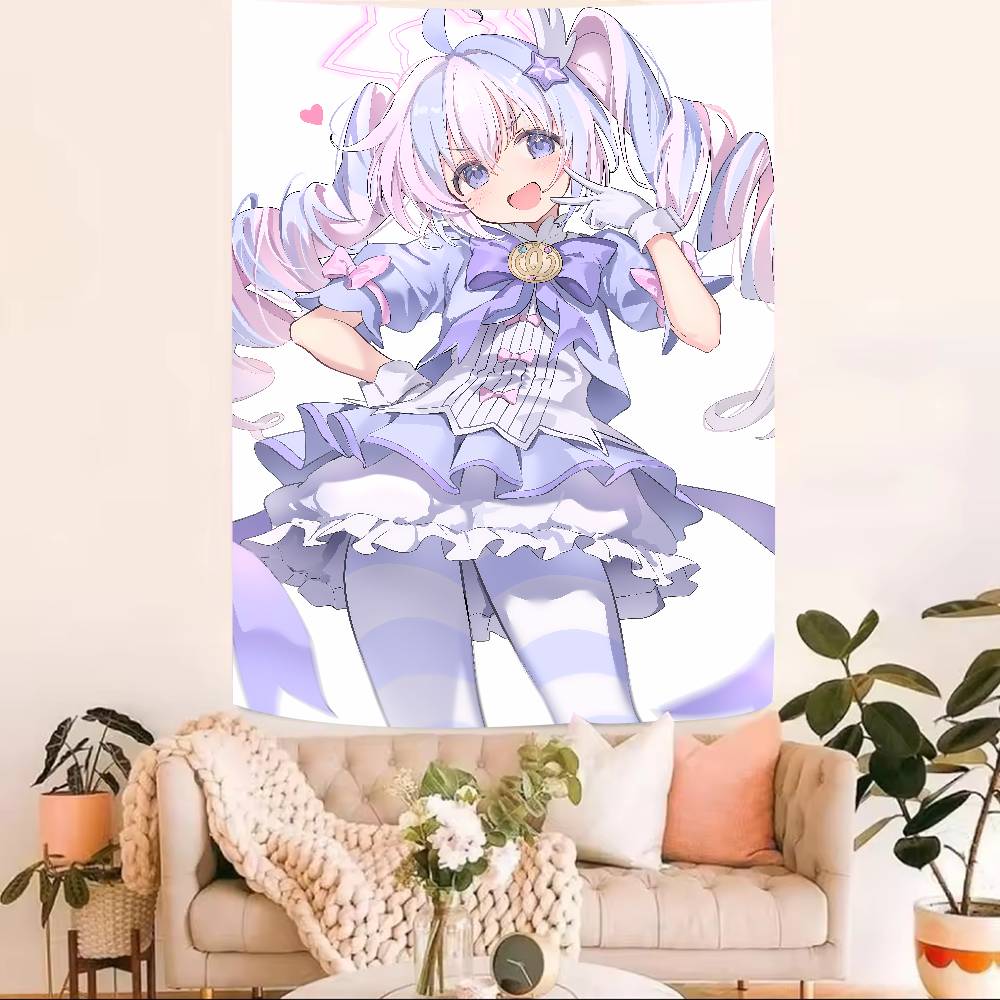 Kawaii Magical Girl Reisa Popular Blue Archive Gaming Tapestry Wall Hanging Decoration Aesthetic Background Cloth Birthday Gif