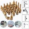 Faucet Ceramic Cartridge Valve, G1/2" Brass Tap Ceramic Disc Cartridges Replacement for Hot Cold Water (Type F2- H49mm)
