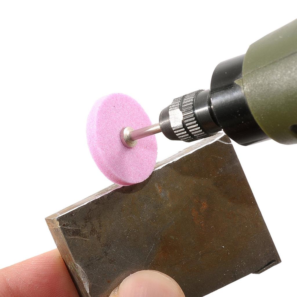 PROXXON Grinding Wheel with Shaft Shaft WA Grinding Wheel 2-Disc (7-Pack) [22mm Disc, 2.35mm Diameter, No. 150] No. 26303-7