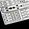 Detail Adding Templates Curved Surfaces Craft Tool Professional Scribing Ruler D57B