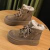 Thick-soled heightening snow boots women's new winter velvet cold-proof and warm Martin boots short boots non-slip cotton boots