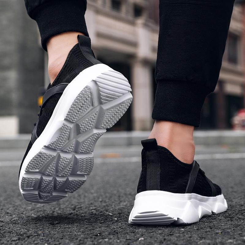 39-47 Large Simple Fashionable Breathable Solid Color Outdoor Sports Shoes Casual Shoes Men's Shoes Running Shoes