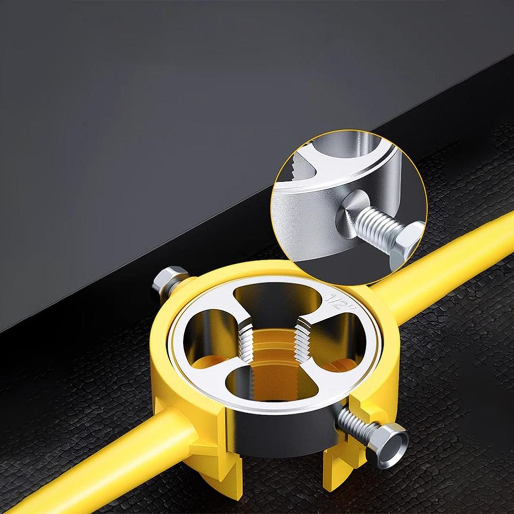 Portable PVC Pipe Threader with Screw Extraction Tool Set