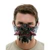 Half Face Japanese Samurai Ghost Mask Halloween Devil Warrior Role Playing Mask Masquerade Party Wear Accessories