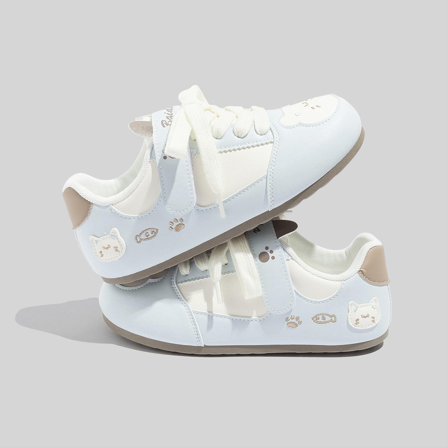 

Cute cat print 22 spring new casual sports shoes 40