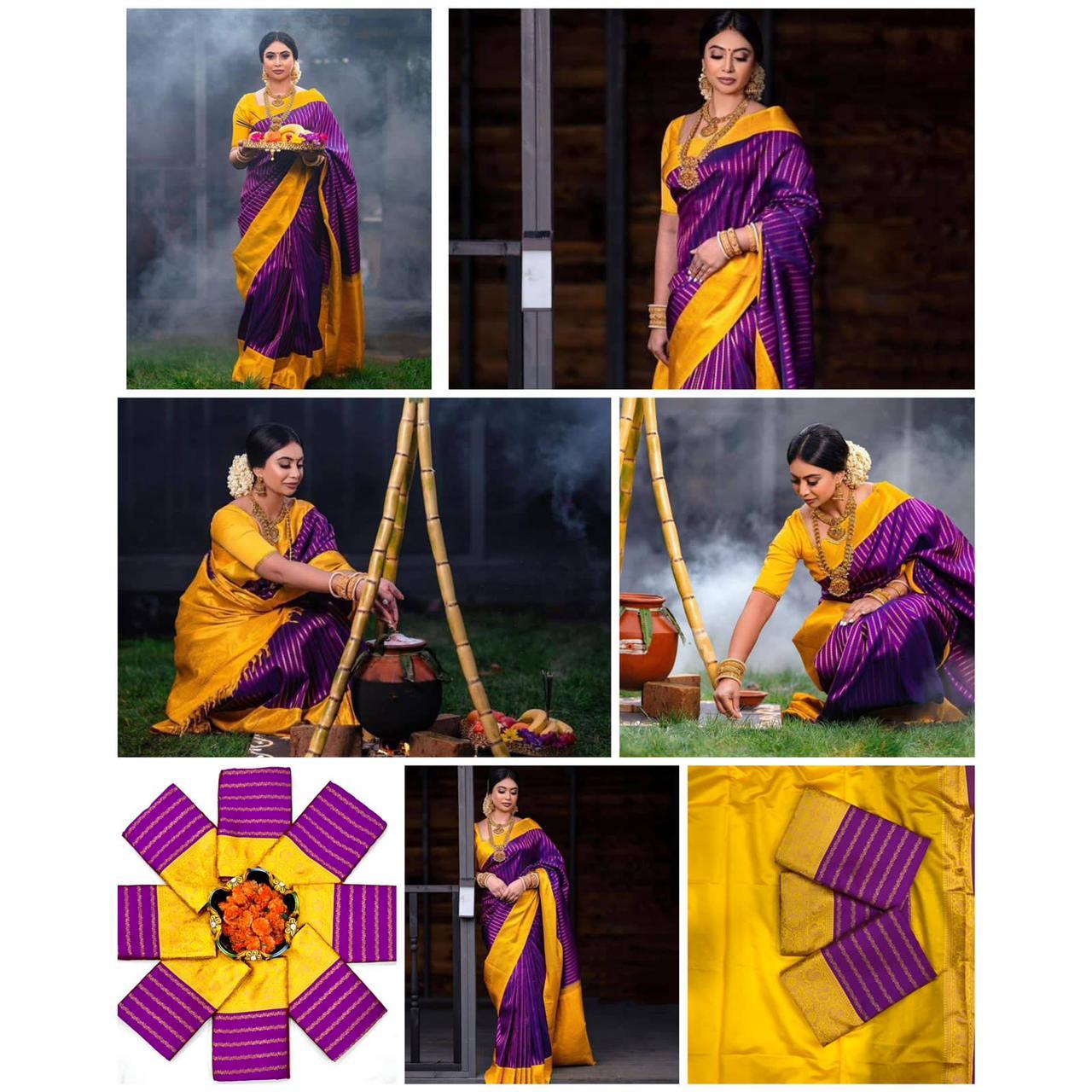 

Мягкое шелковое сари Banarasi