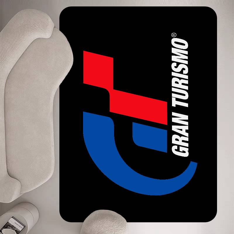 

G-Gran Turismo Hallway Carpet Washable Non-Slip Living Room Sofa Chairs Area Mat Kitchen Doormat Area Rug 40x60cm