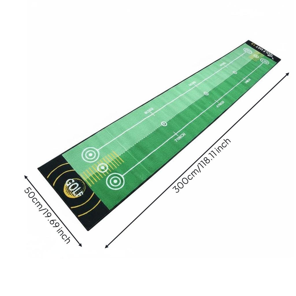 Indoor Putting Mat Alignment Guides Club Training