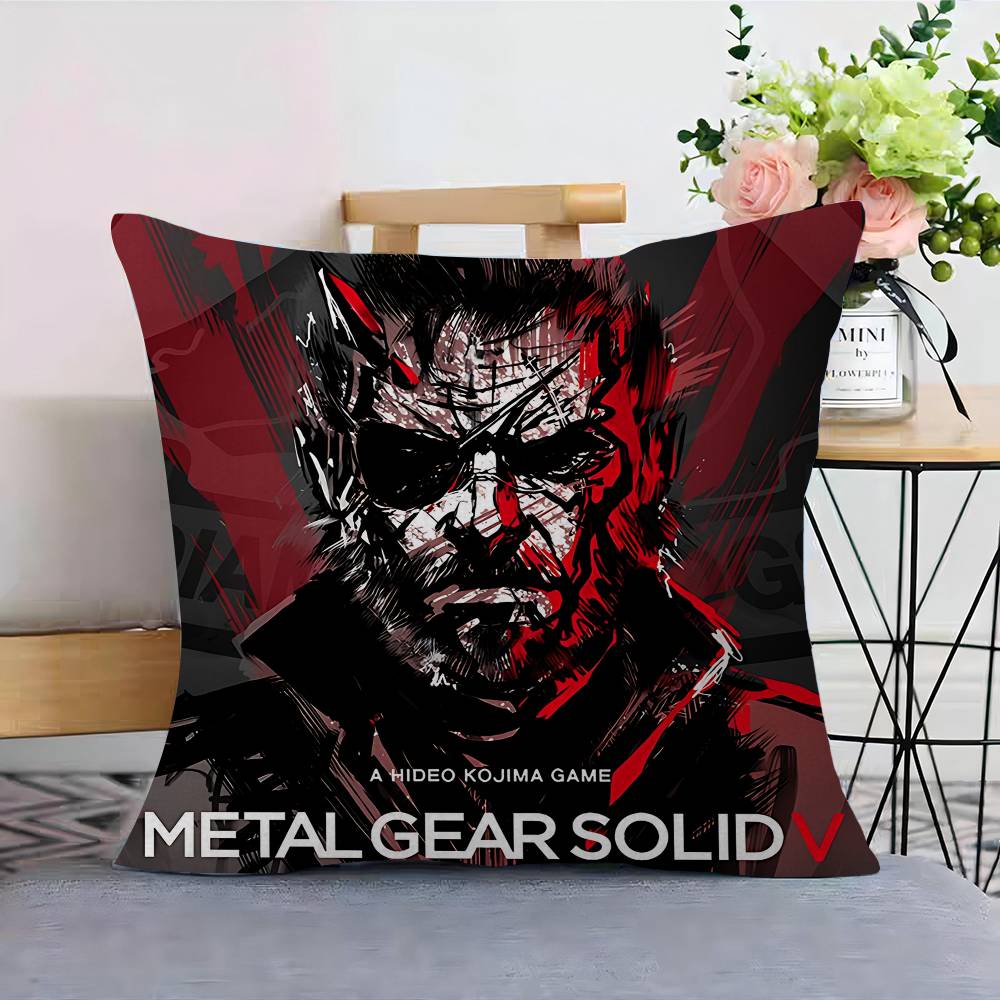 MMetal Gear Solid Pillow Cover For Bedroom Room And Living Room Sofa Decorative Cushion Cover