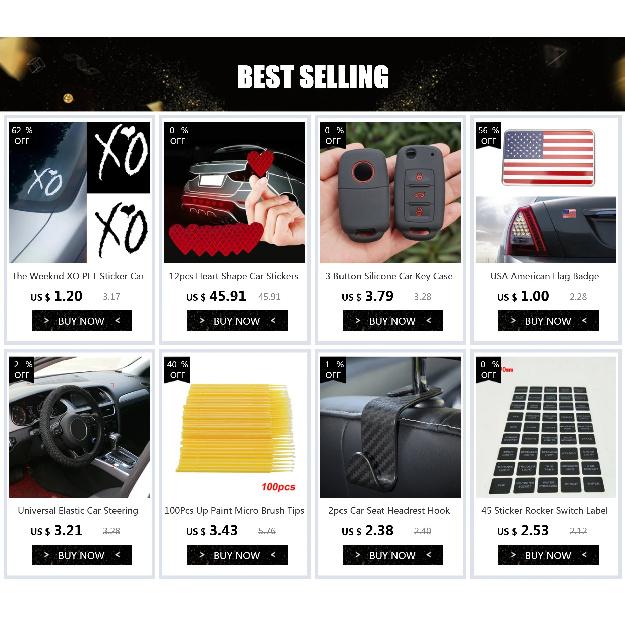 Germany Flag Car Sticker Black+Red+Yellow 3 Stripes Bumper Grid Rear View Mirror Reflective Decal Weatherproof Car Accessories