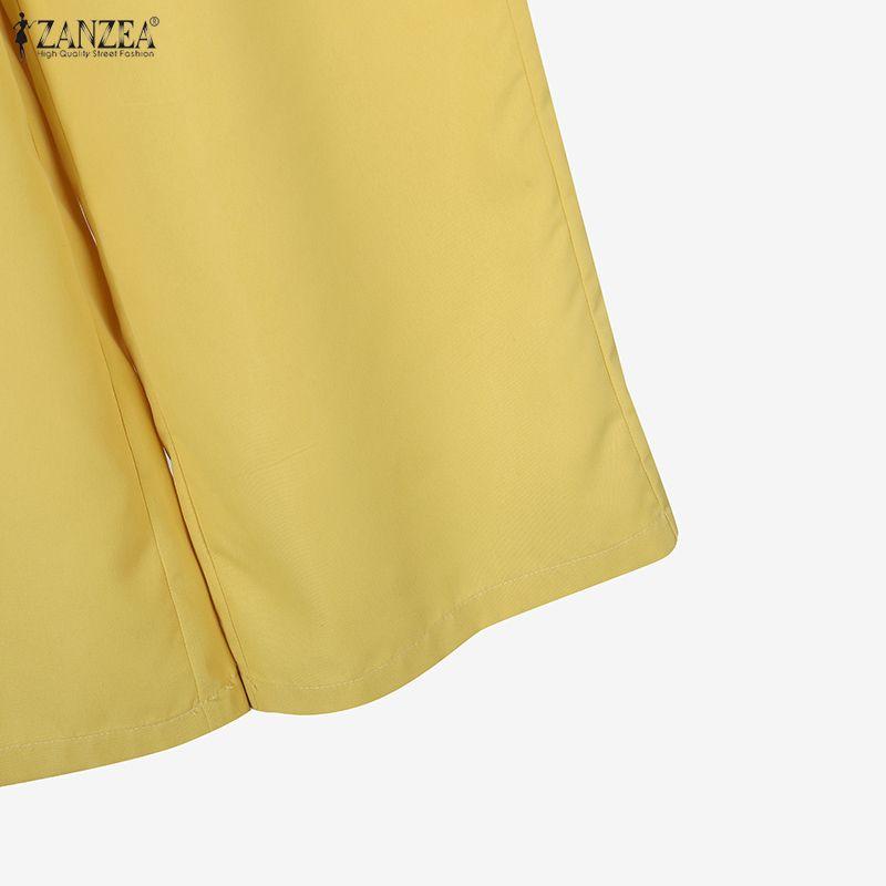 ZANZEA Women Sleeveless Vest Tops and Long Pants Summer Two Piece Suit Sets