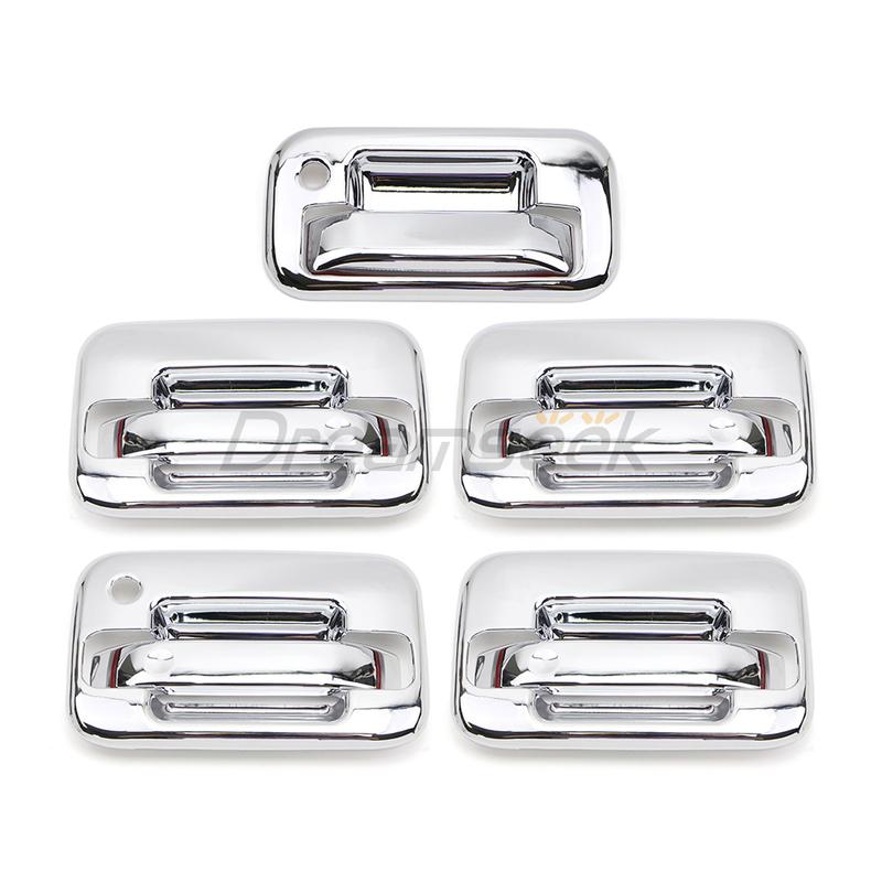 

Chrome Door + Tailgate Handle Cover For Ford F150 F-150 2004 2005 2006 2007 2008 2009 2010 2011-2014 10PCs Without KeyPad Cutout
