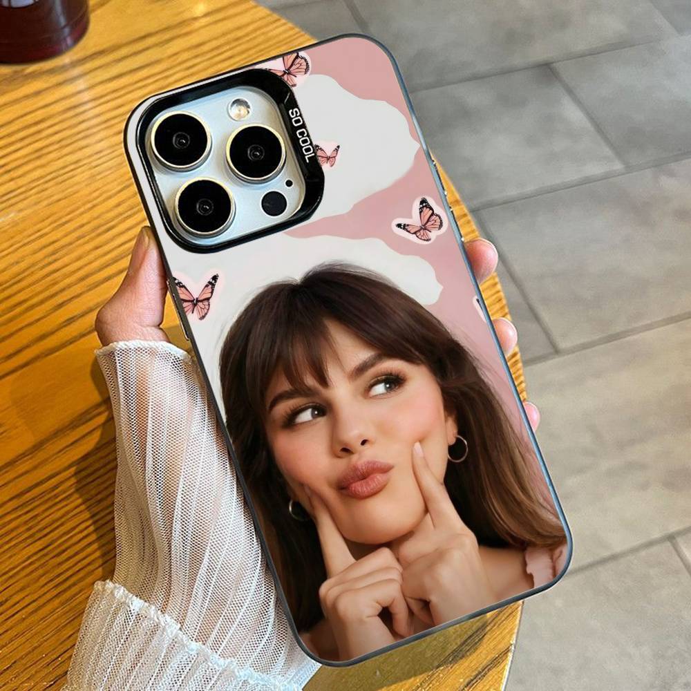 Selly S-SelenaS G-Gomez Phone Case For iPhone 16 17 15 14 12 13 Pro Max Black Candy Matte Shockproof Cover