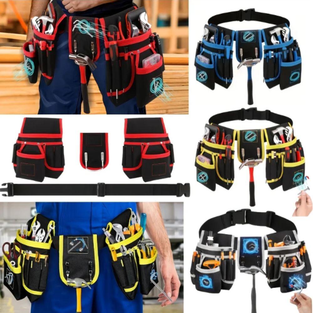 Magnetic Tool Holder Magnetic Tool Belt 26-Strap Design Multi-Pocket Tool Belt  Carpenter Use