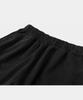 LETTERCOMO Heavy Cotton Garment Piping Wide Sweatpants Black